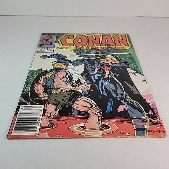 Conan the Barbarian #198 Newsstand - 1970 series Marvel comics VF minus Vintage - Picture 2 of 16